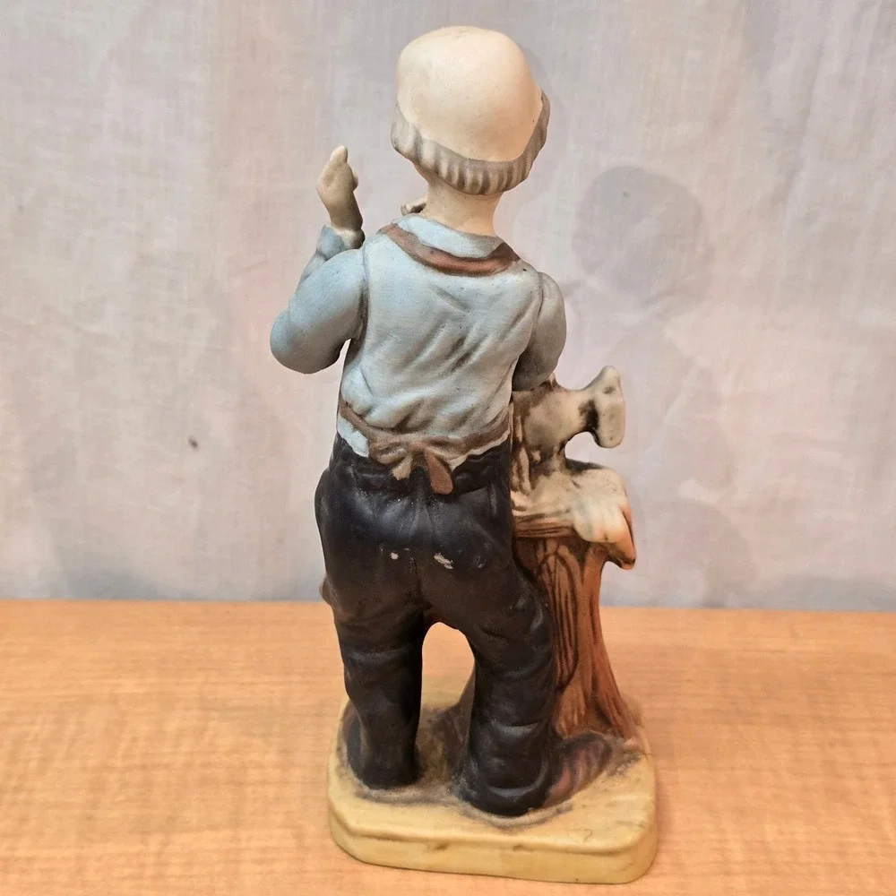 Davar Fine Porcelain Old Man Tailor Figurine with Sewing Machine‎ Vintage 8